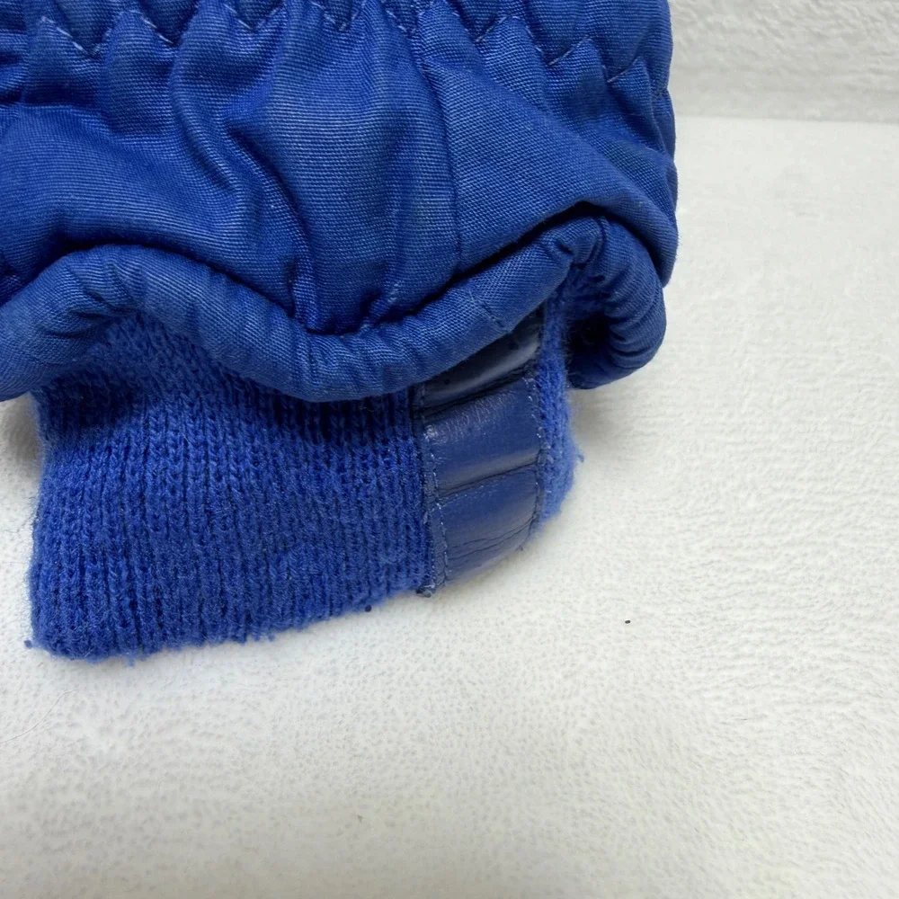 VTG Wells Lamont Kids 8-12 yrs Royal Blue Ski Insulated Winter Gloves Quilted